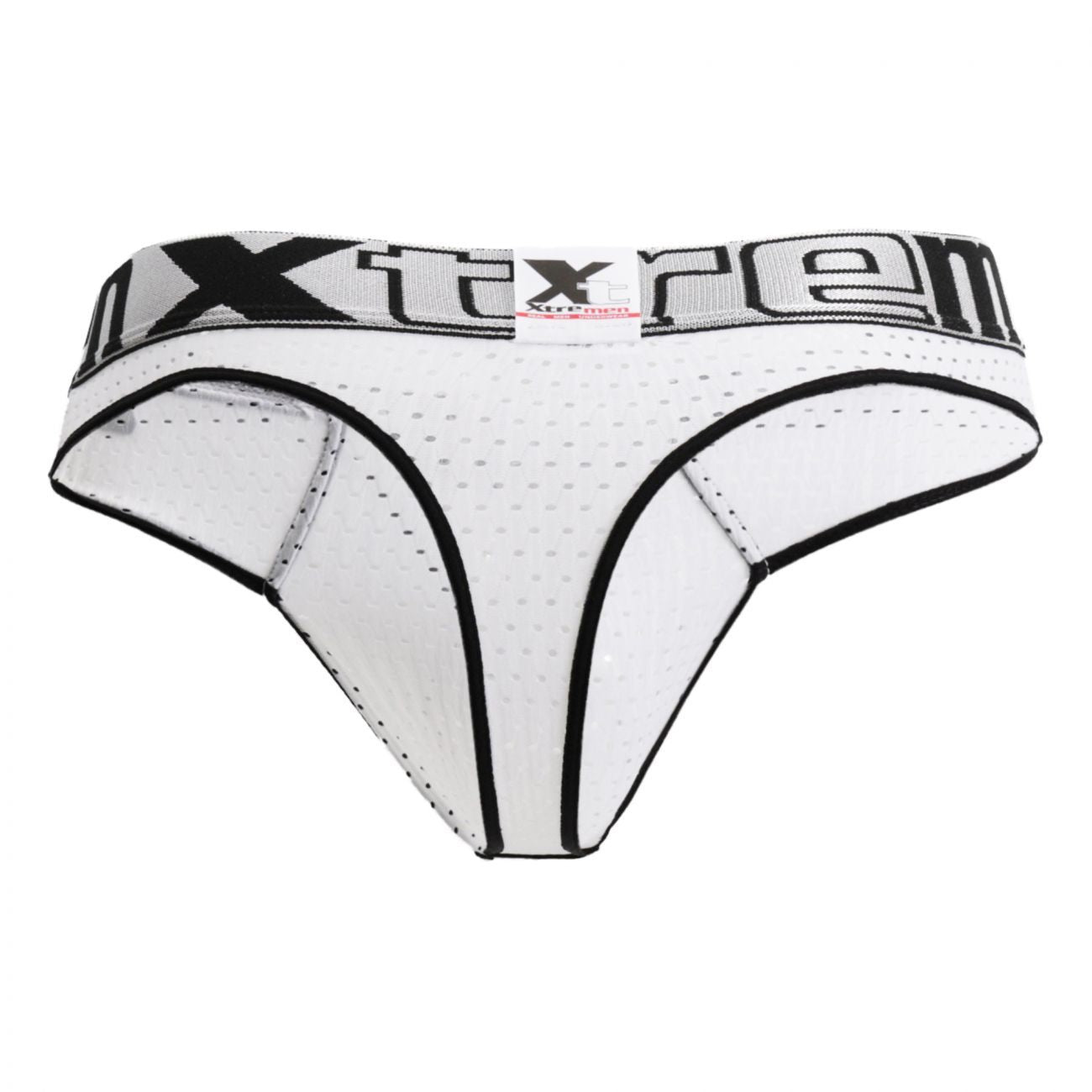 Xtremen 91036-3 3PK Thongs White-Gray-Blue Plus Sizes