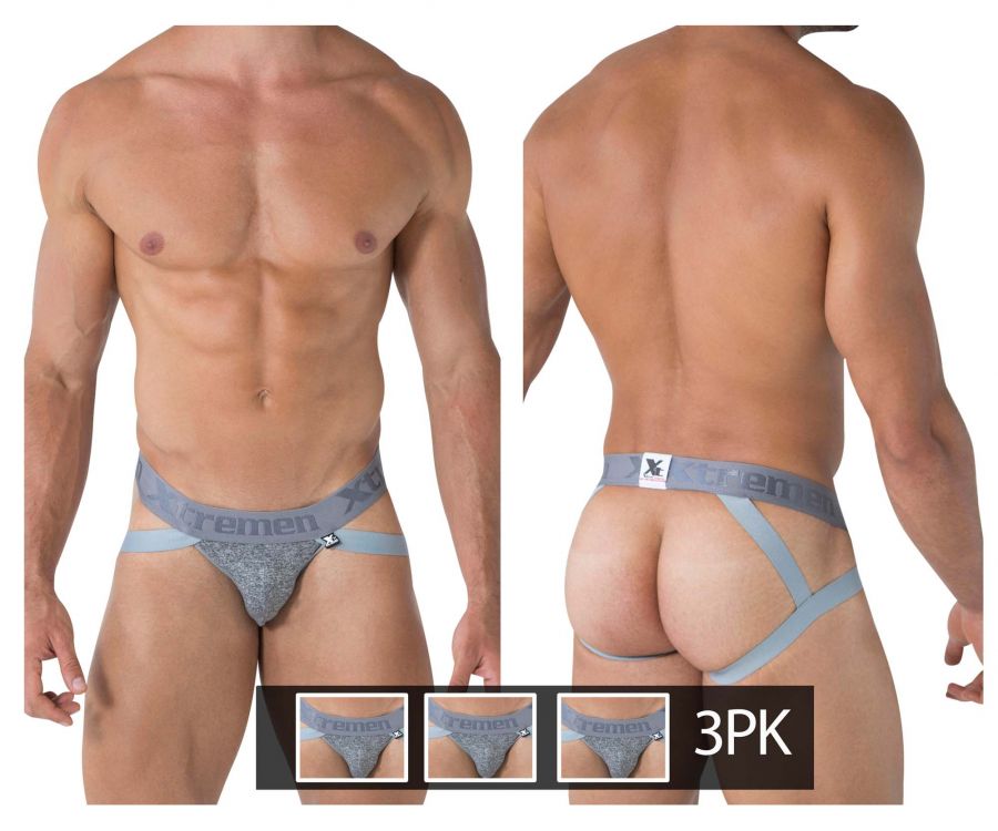 Xtremen 91054-3 Double Strap Jockstrap