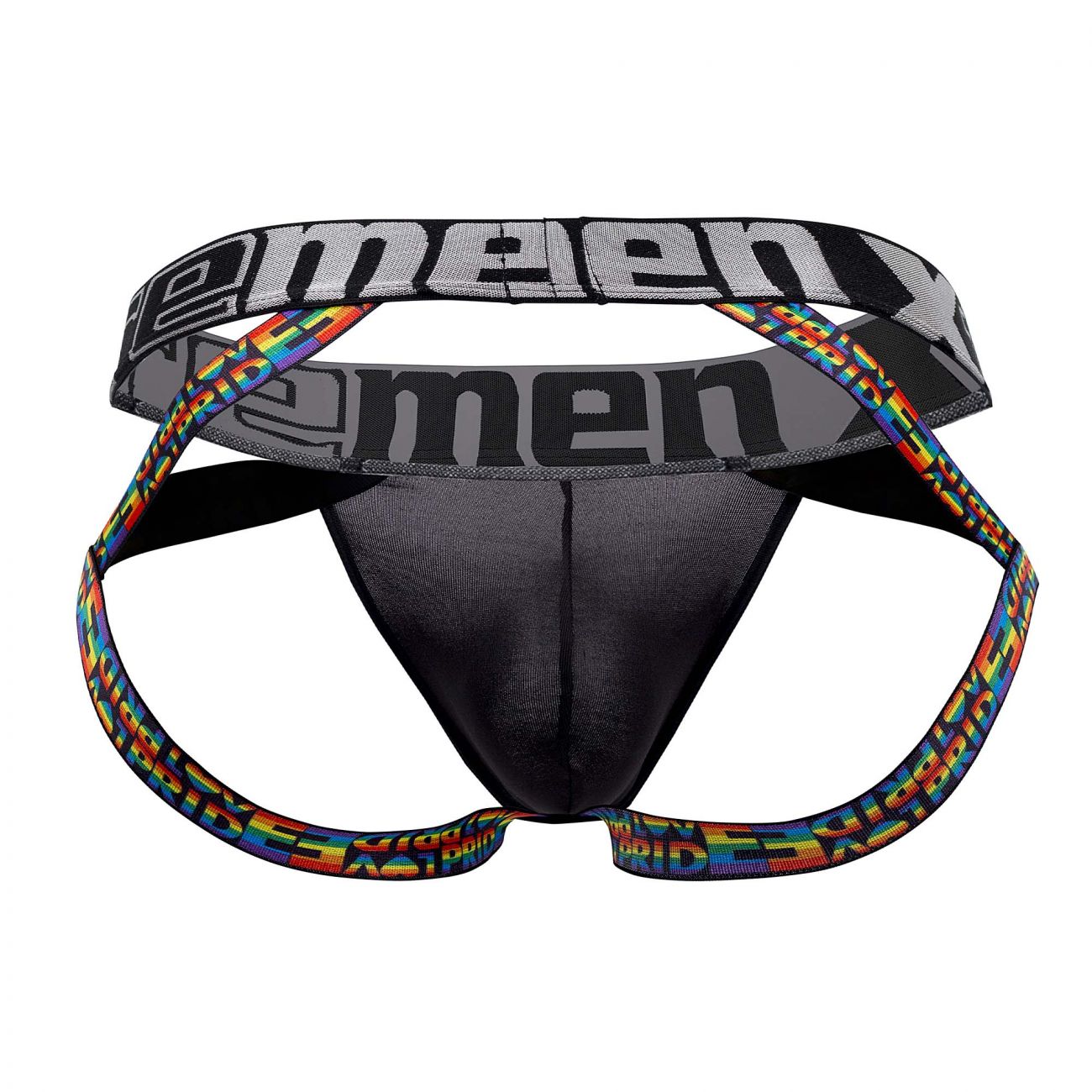 Xtremen 91084 Microfiber Pride Jockstrap Black