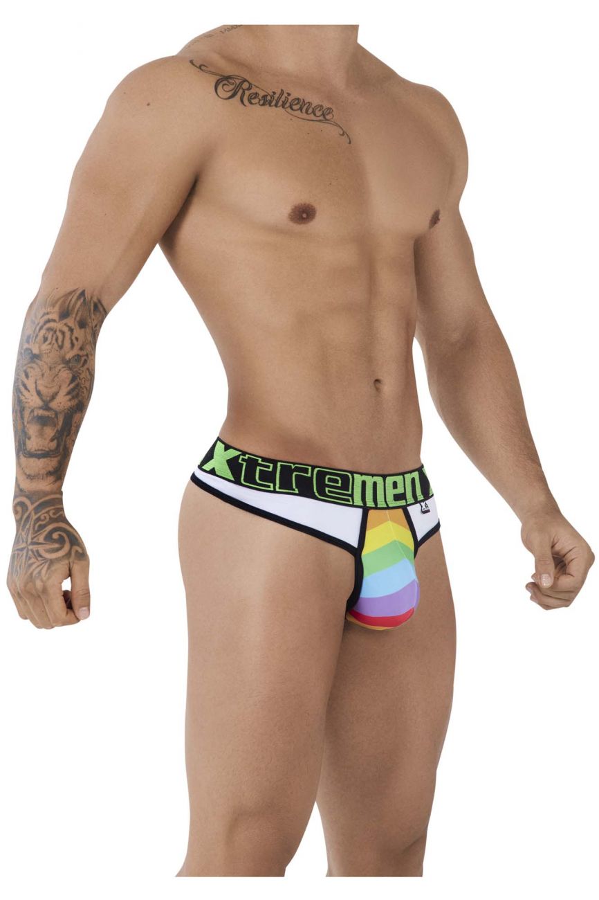 Xtremen 91086 Microfiber Pride Thongs White