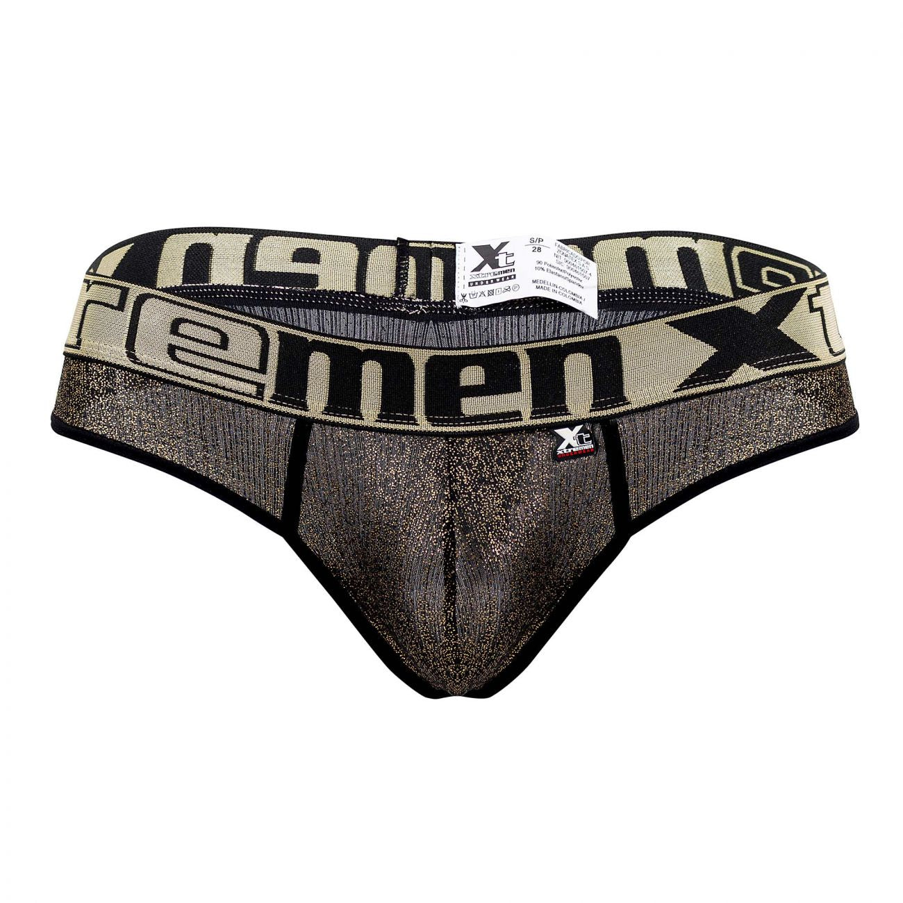 Xtremen 91091X Frice Microfiber Thongs Black Plus Sizes