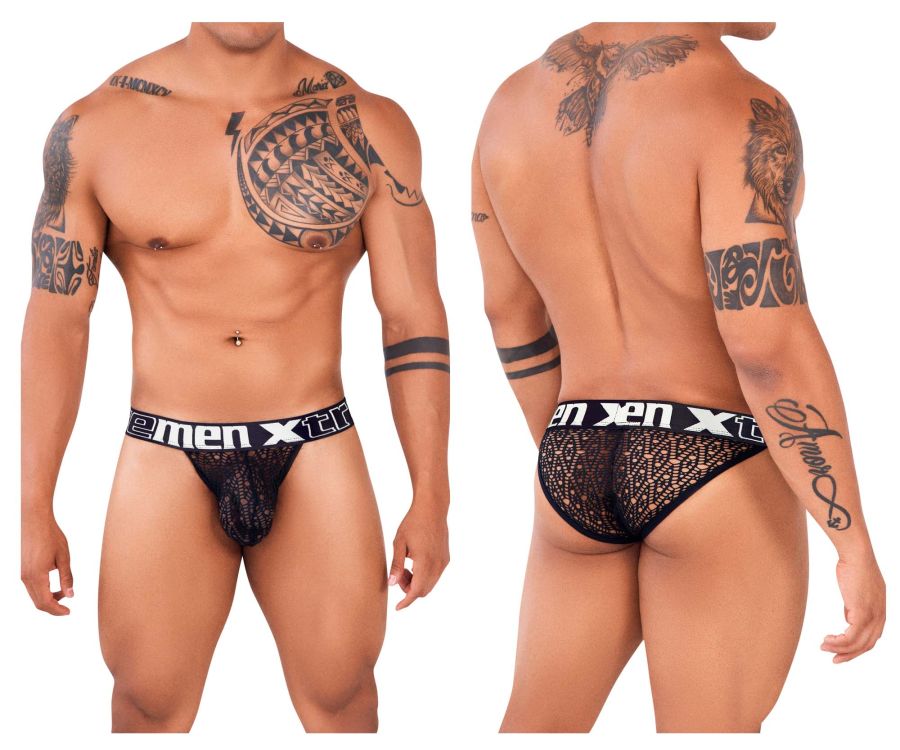 Xtremen 91117 Sexy Lace Bikini Black