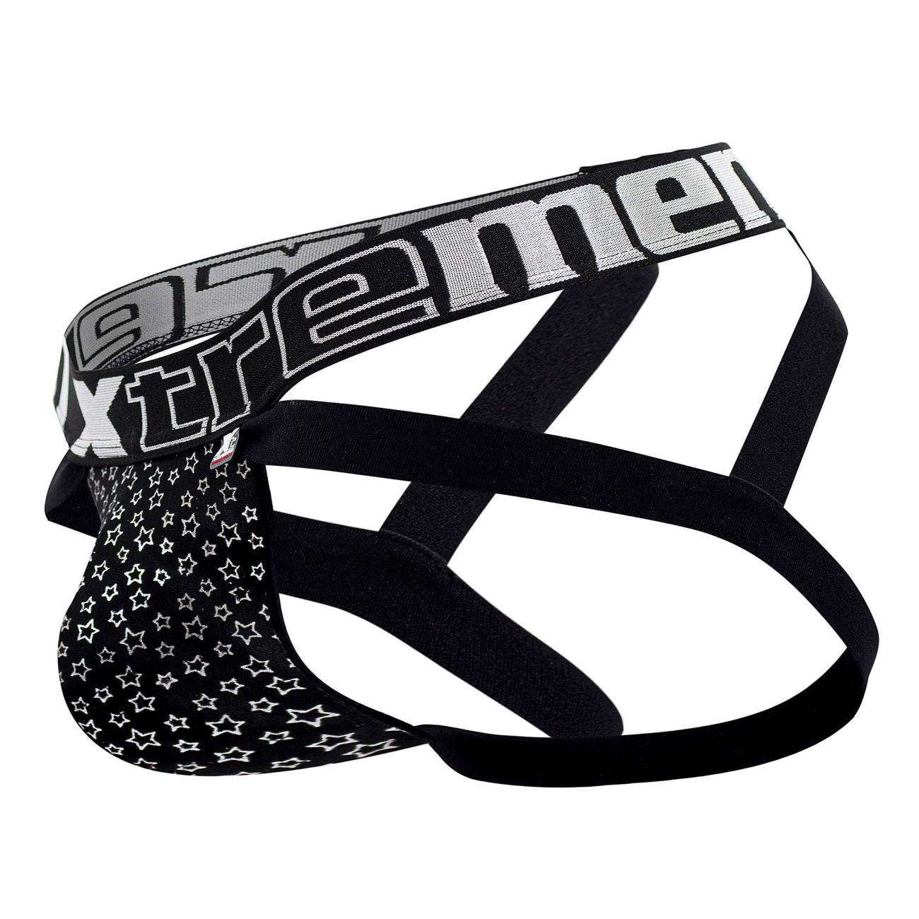 Xtremen 91165 Foil Jockstrap Black