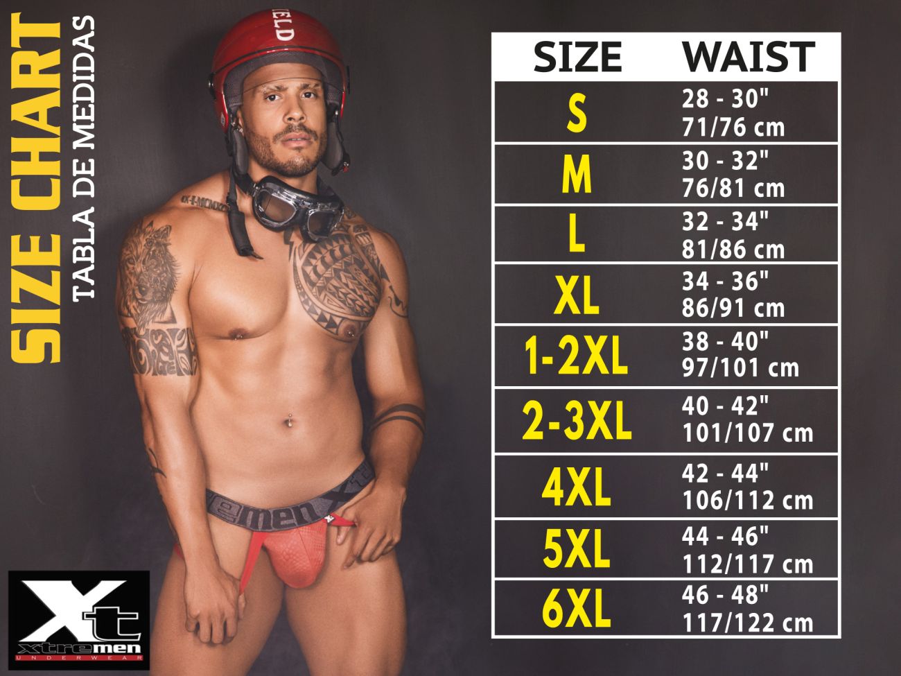 Xtremen 91036-3 3PK Thongs White-Gray-Blue Plus Sizes