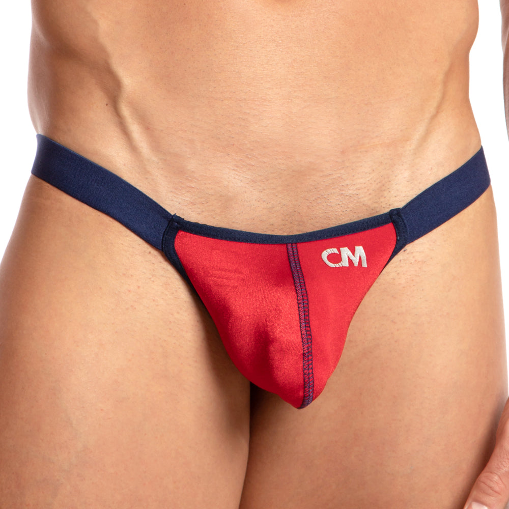 Cover Male Contrast Striker Thong Red