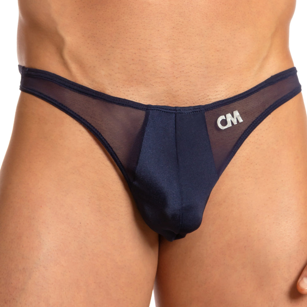 Cover Male See-Thru Stream Thong Navy