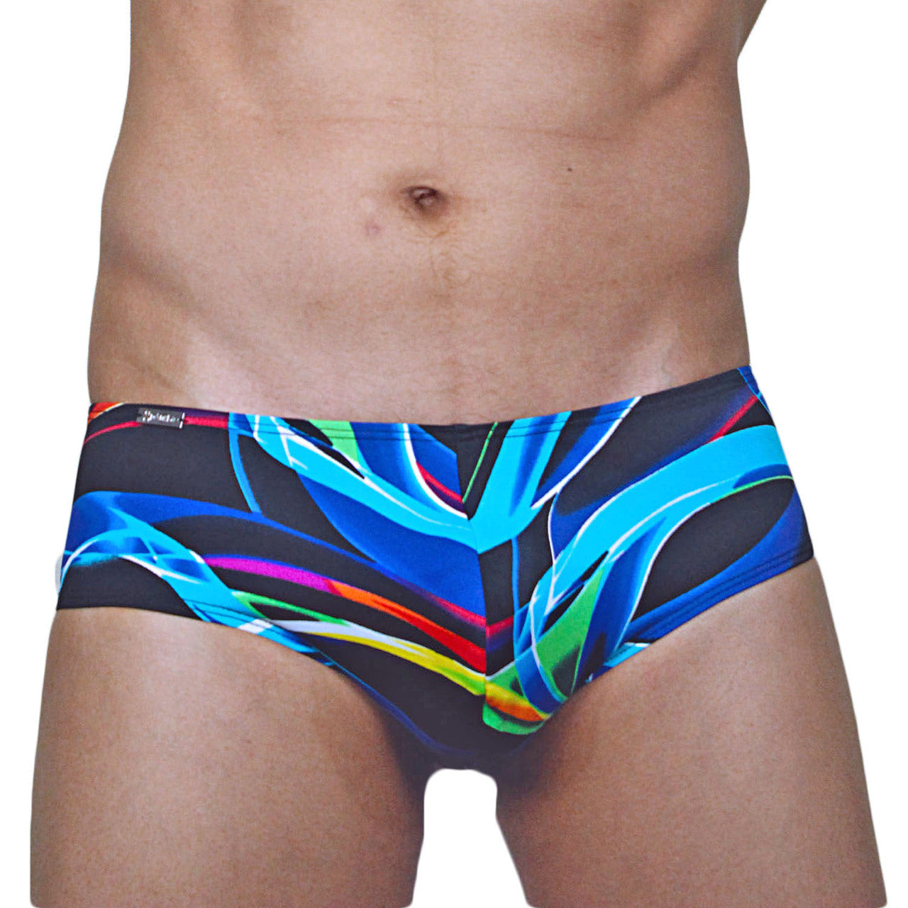 Mens Festival Swirl Lights Mini Boxer Briefs