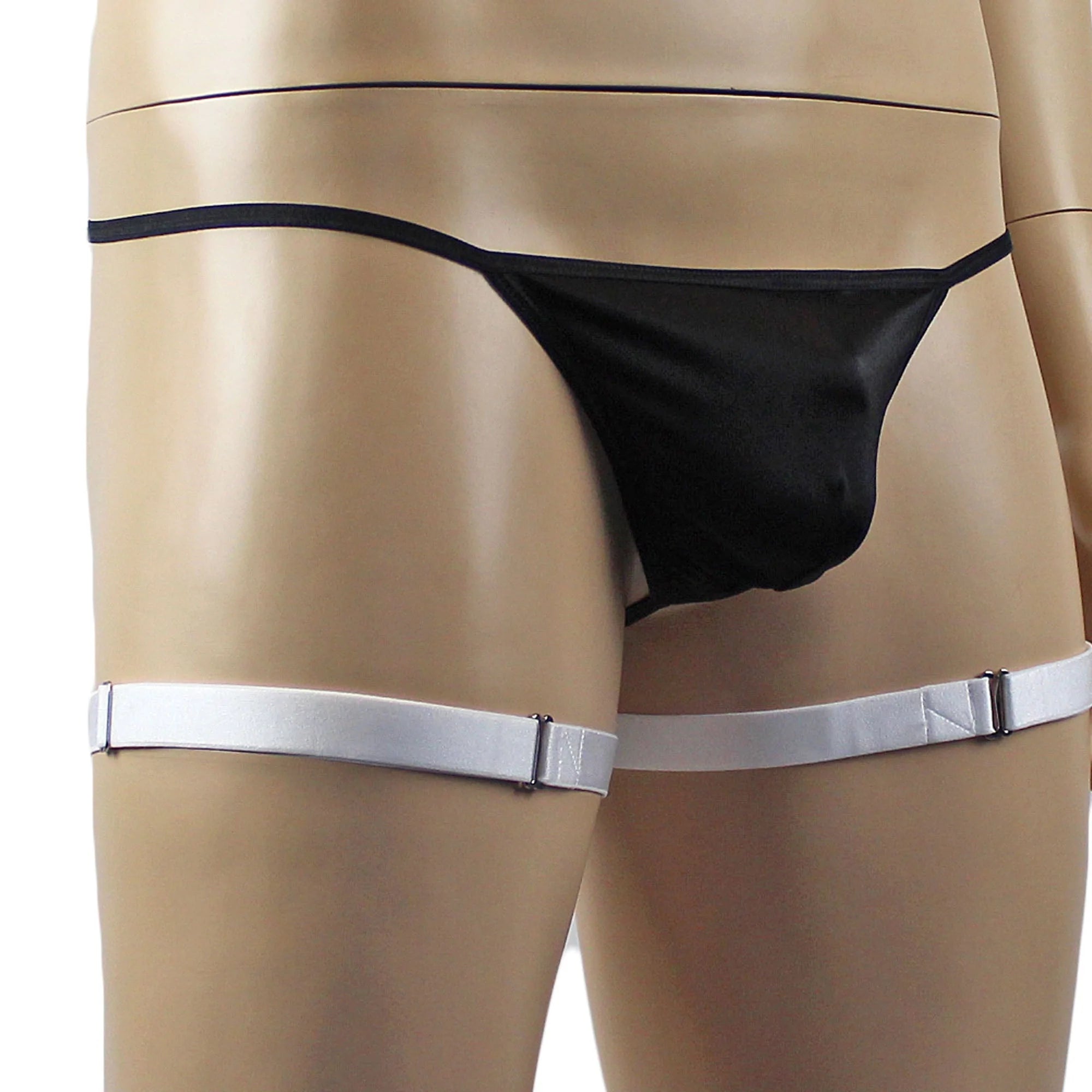 SALE - Unisex Zoe Underwear Adjustable Leg Garters White