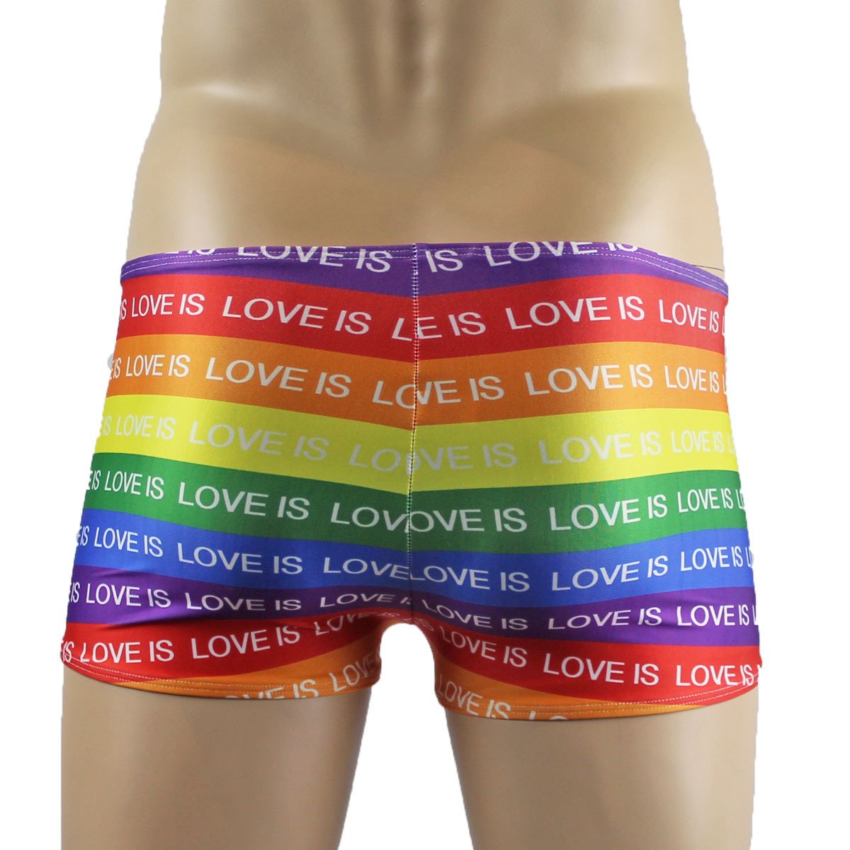 Gay Pride Love Is Love Mens Rainbow Shorts