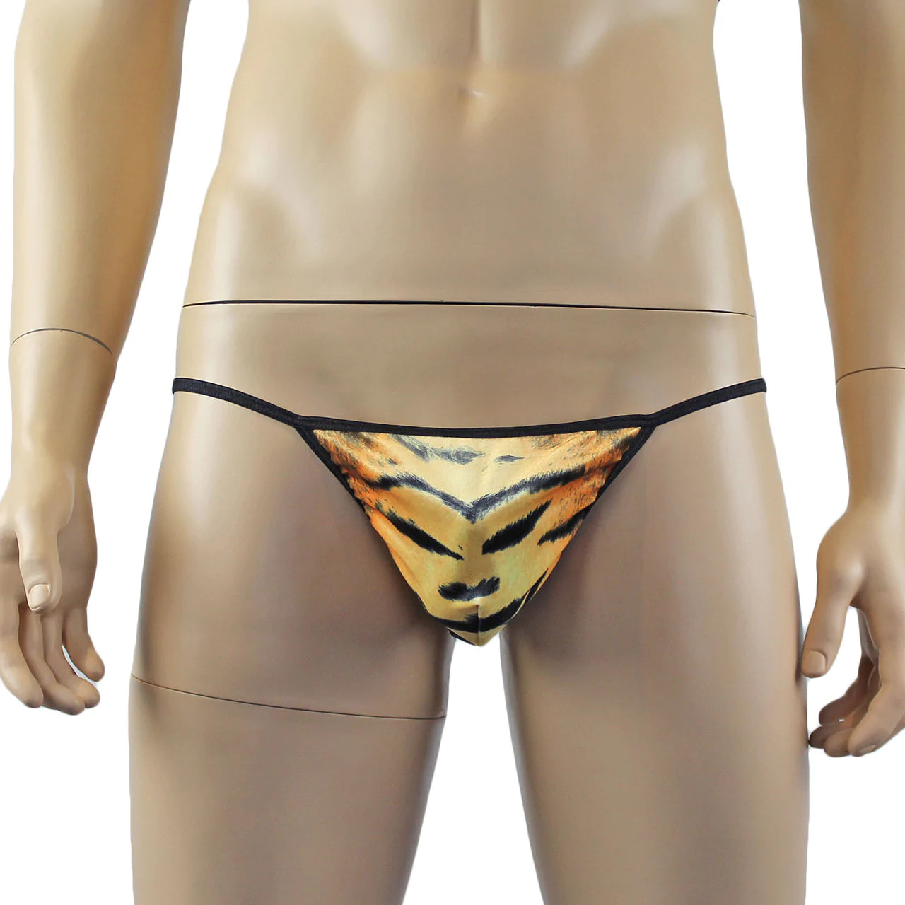 Male Lingerie Pouch G string in Velvet Tiger